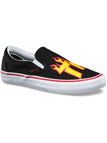 Vans x Thrasher Slip-On Pro Sneakers (Thrasher Black) Men's Skate Mag Shoes