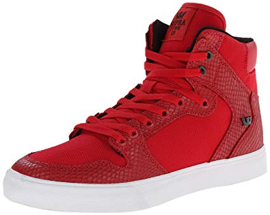 Supra Vaider Size 12 Red/Snake- White Skate Shoes