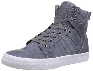 Supra Men's Skate Leather Shoes Skytop Slate Blue - White S18241 Medium (D, M) (8)